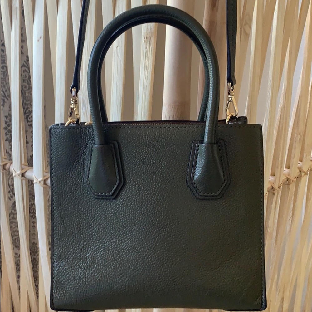 Olive Green Michael Kors Mercer Crossbody - Picture 3 of 8